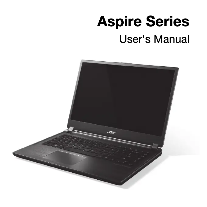 Imagen de la primera página del manual del dispositivo Aspire M5-481T