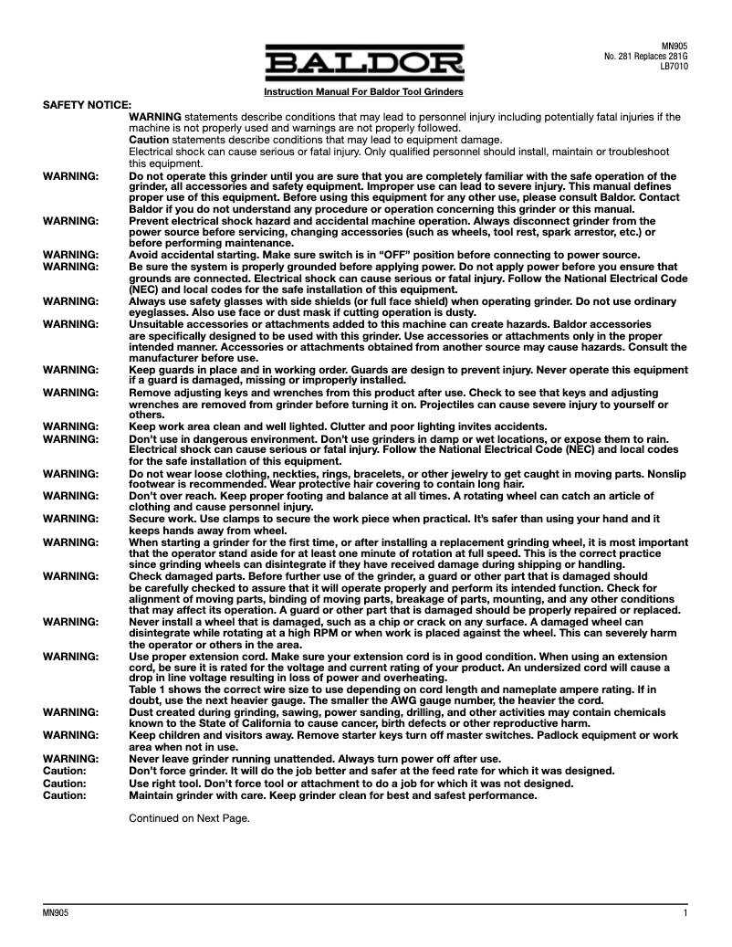 Page 1 de la notice Manuel utilisateur ABB 7B522