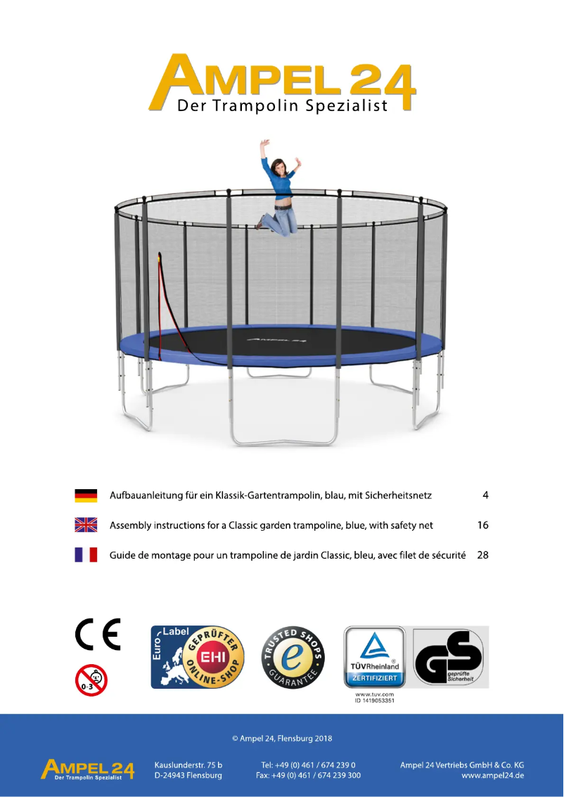 Page n°1 - Manuel utilisateur Ampel 24 SL5653