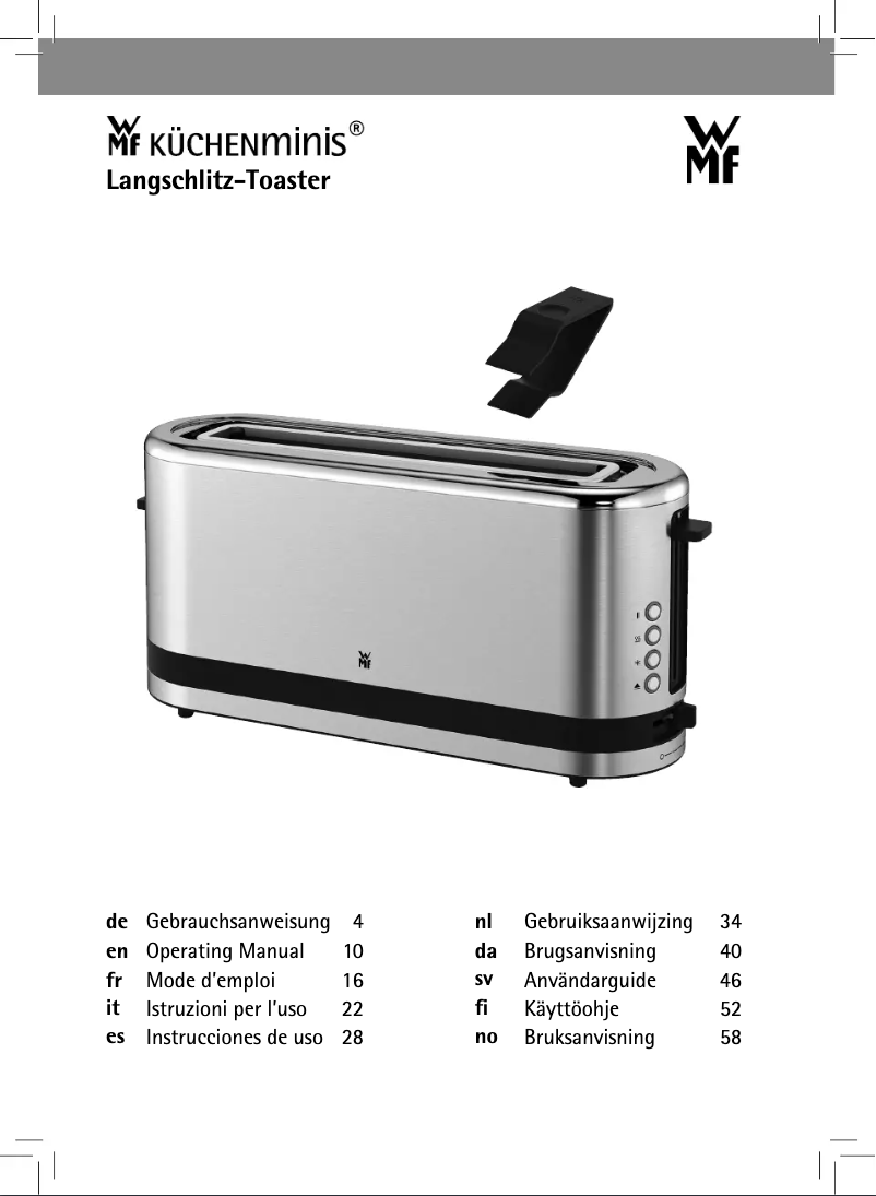 Page 1 de la notice Manuel utilisateur WMF KITCHENminis 04.1412.0011