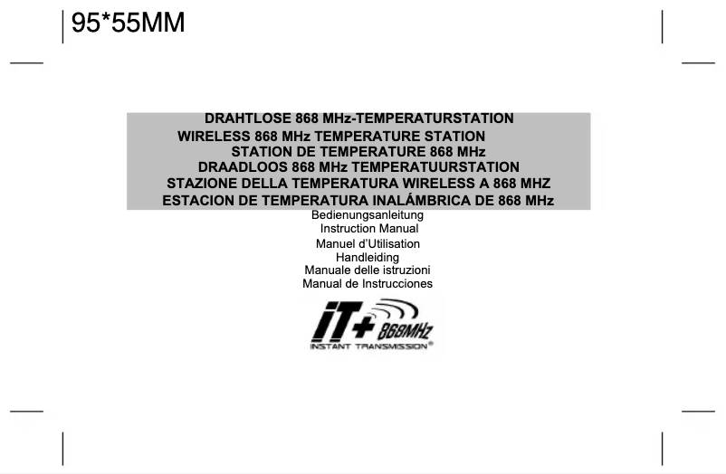 Page 1 de la notice Manuel utilisateur Techno Line WS 9140