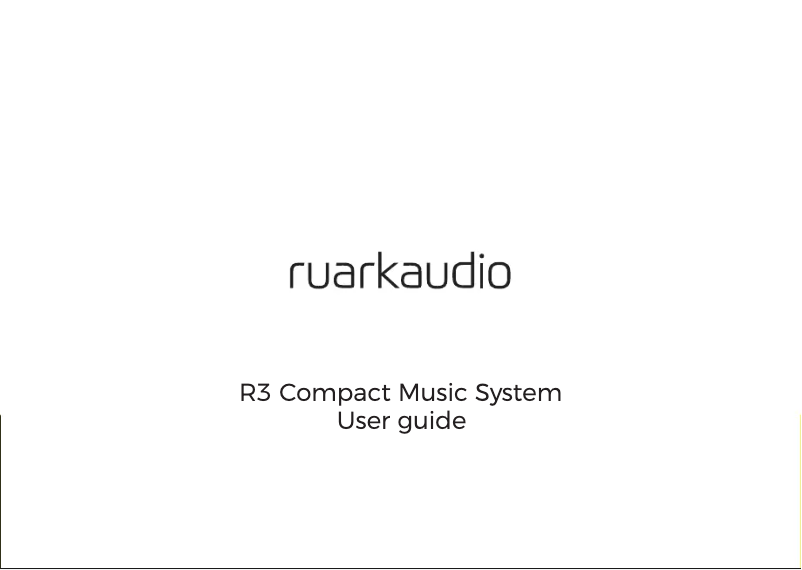 Página 1 del manual Manual de usuario Ruark Audio R3 Mk1