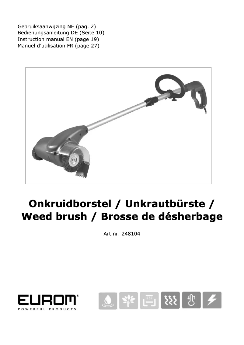 Page n°1 - Manuel utilisateur Eurom 248104