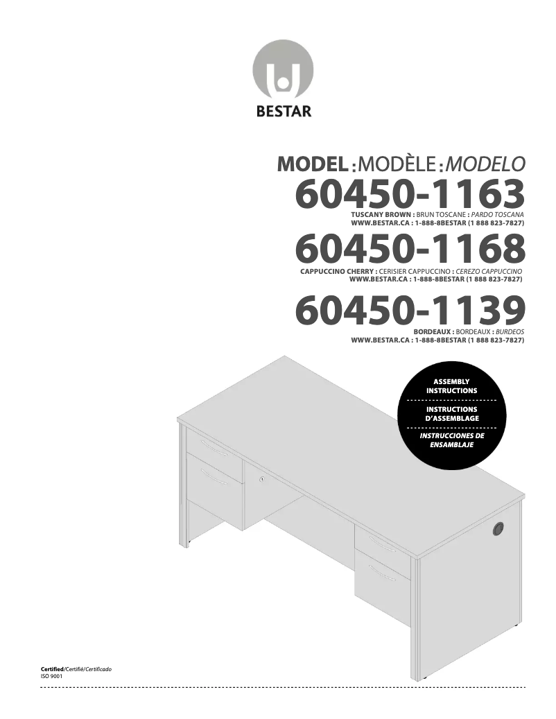 Image de la première page du manuel de l'appareil Embassy 60450-1163