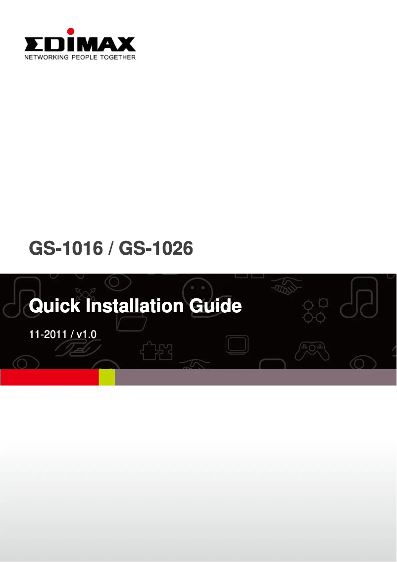 Image de la première page du manuel de l'appareil GS-1016