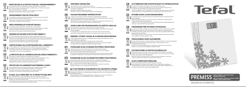 Page 1 de la notice Manuel utilisateur Tefal Premiss PP1040