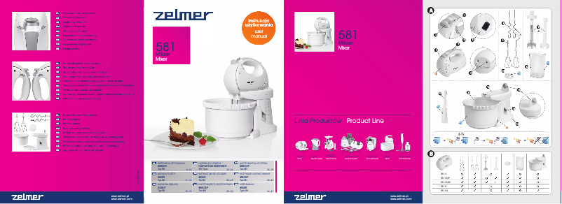Page 1 de la notice Manuel utilisateur Zelmer 581