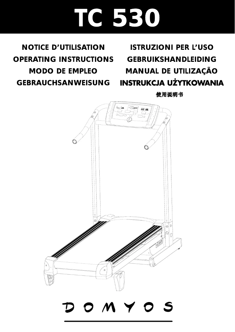 Page 1 de la notice Manuel utilisateur Domyos TC 530