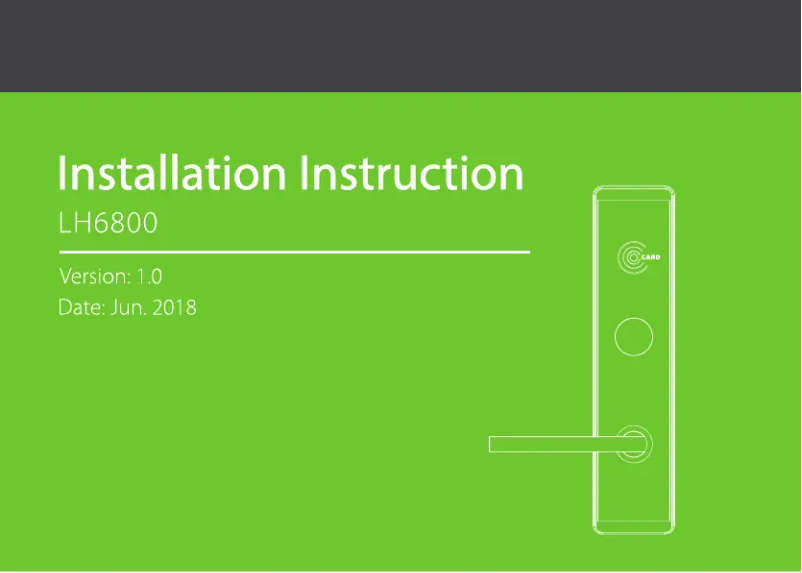 Página 1 del manual Guía de instalación ZKTeco LH6800