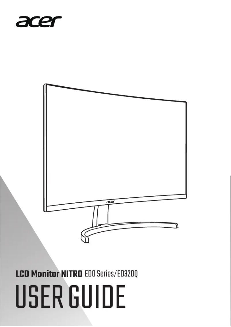 Page n°1 - Manuel utilisateur Acer ED320QZ