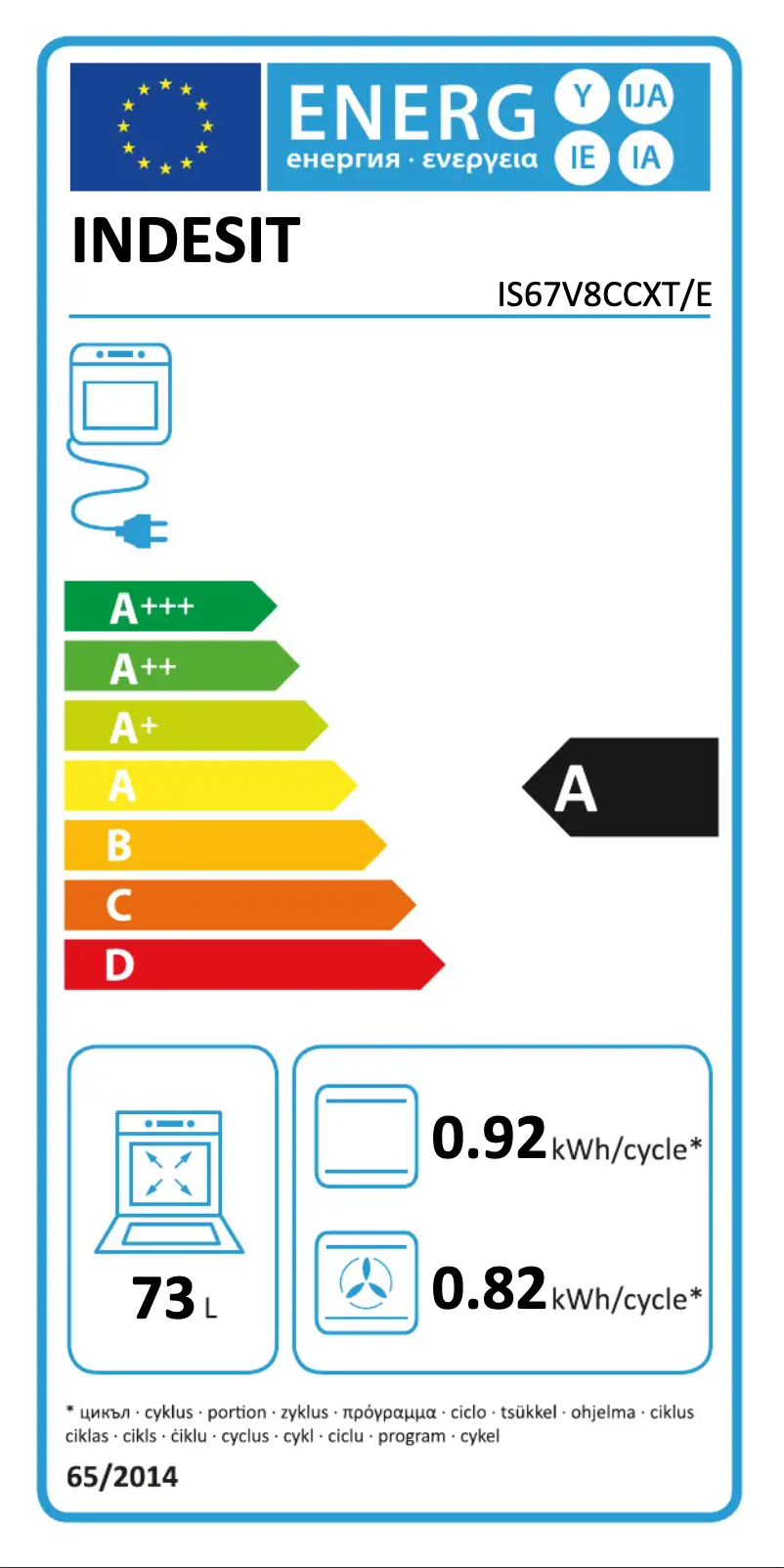 Image de la première page du manuel de l'appareil IS67V8CCXT/E