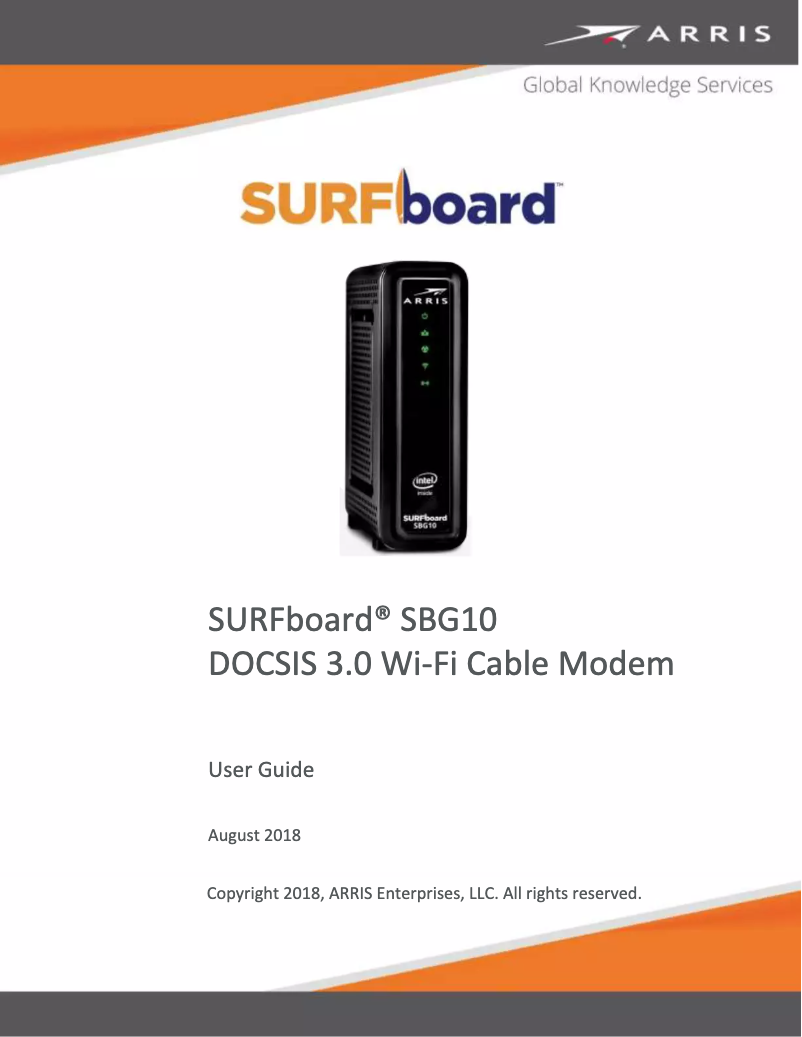 Page n°1 - Manuel utilisateur Arris SURFboard DOCSIS 3.0