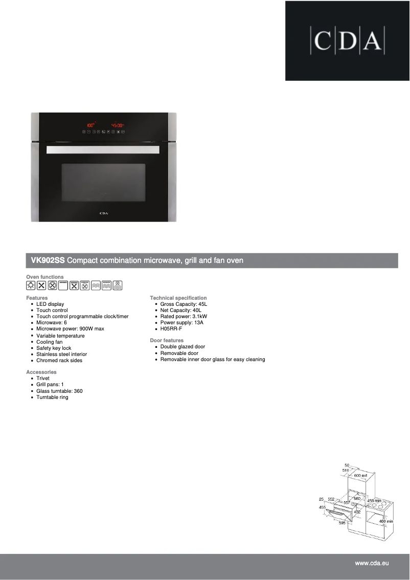 Image de la première page du manuel de l'appareil VK902SS