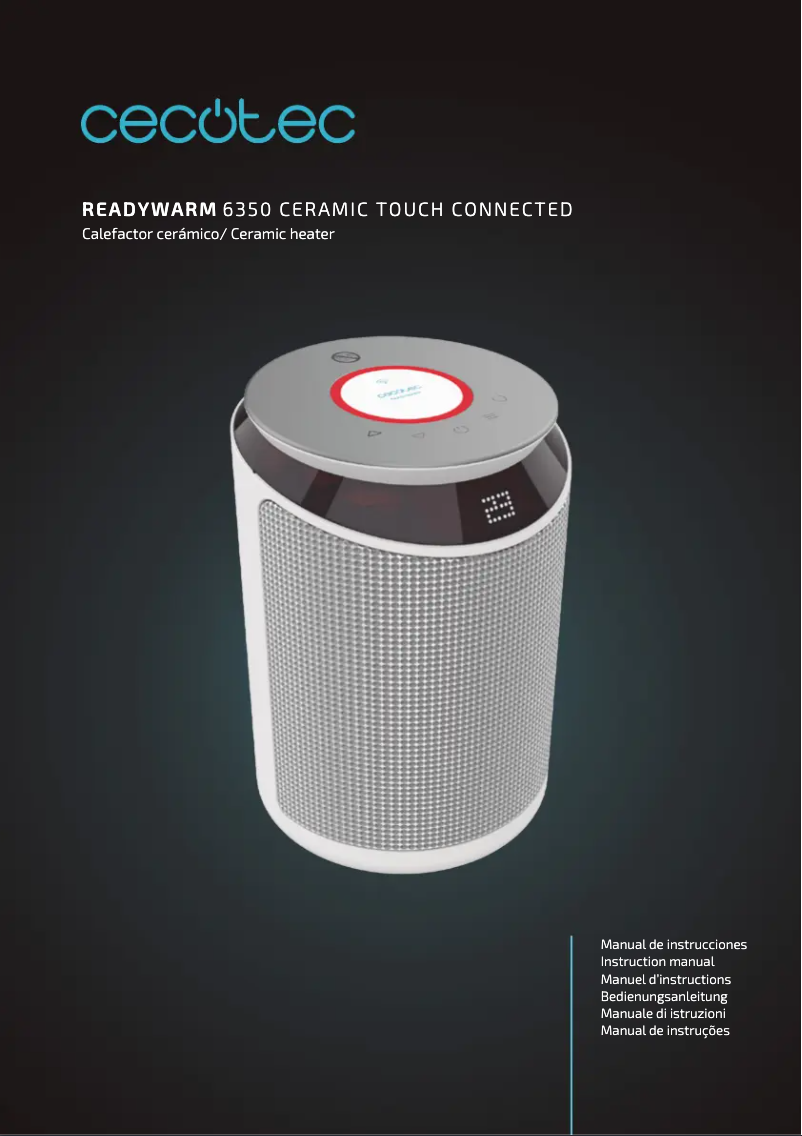 Image de la première page du manuel de l'appareil ReadyWarm 6350 Ceramic Touch Connected