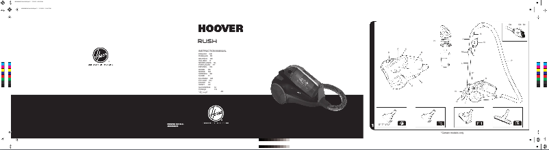 Page n°1 - Manuel utilisateur Hoover Rush TCR4235 011