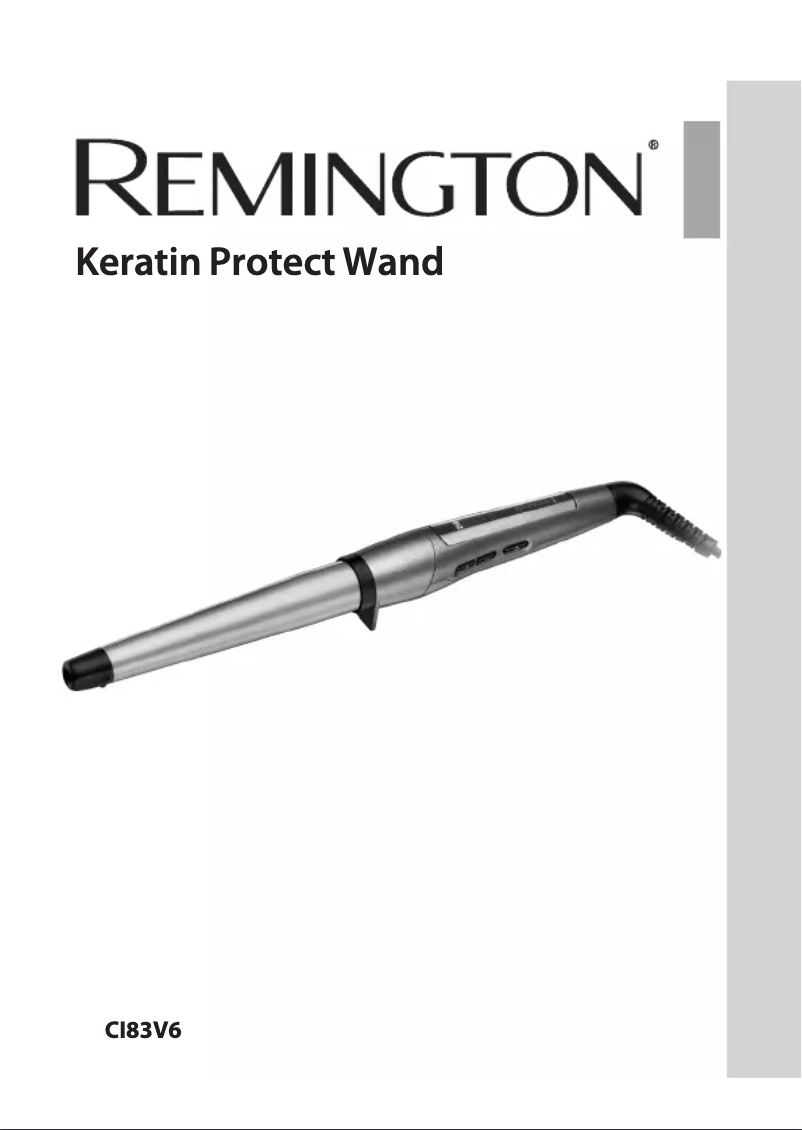 Page n°1 - Manuel utilisateur Remington Keratin Protect Wand CI83V6