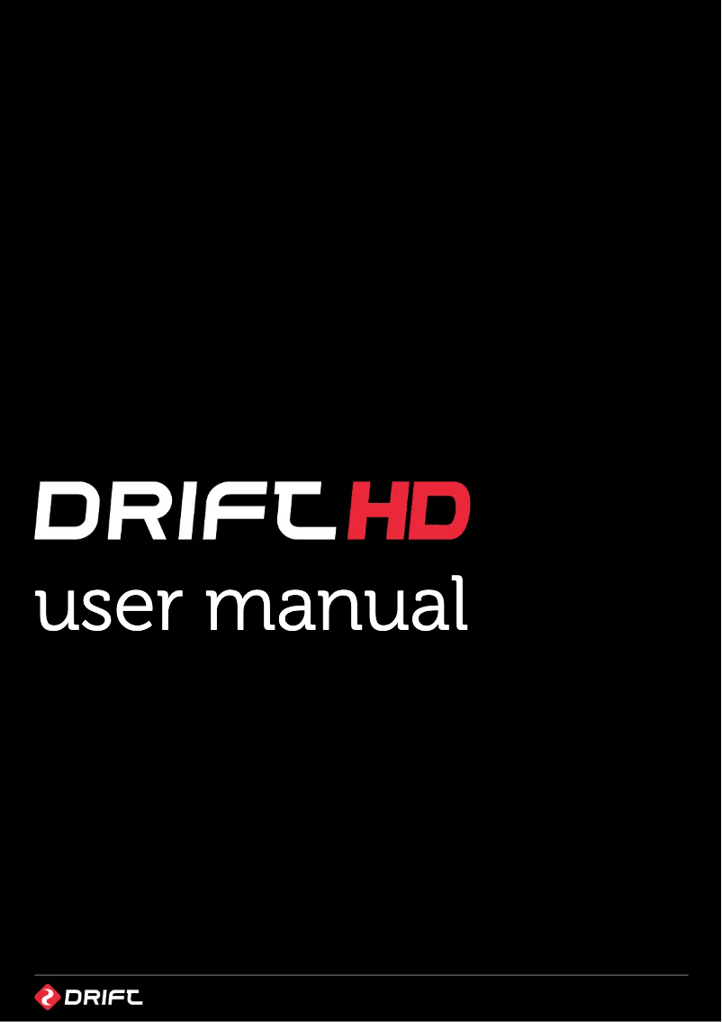 Page 1 de la notice Manuel utilisateur Drift HD