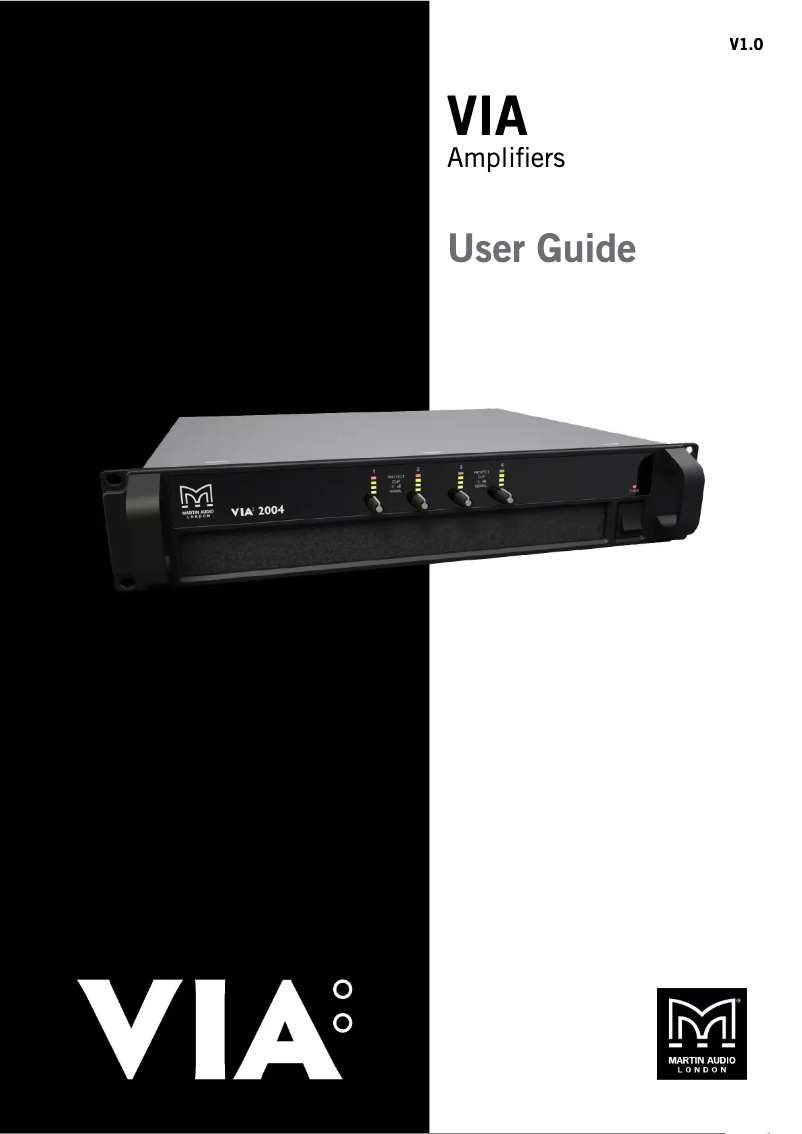 Page n°1 - Manuel utilisateur Martin Audio VIA 5002