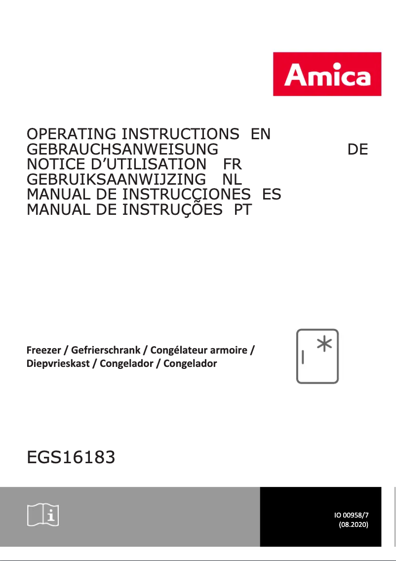 Image de la première page du manuel de l'appareil EGS16183