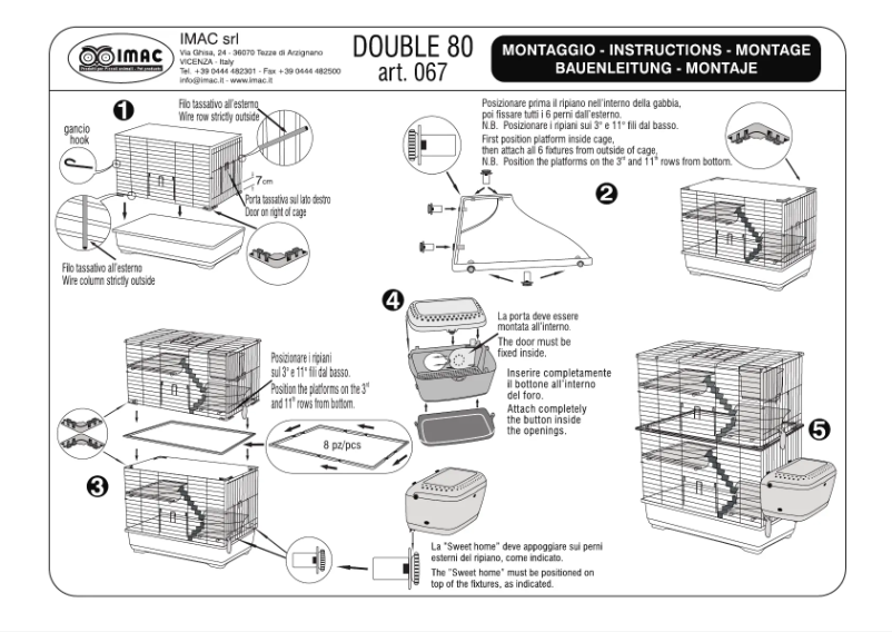 Page 1 of the manual User Manual IMAC Double 80