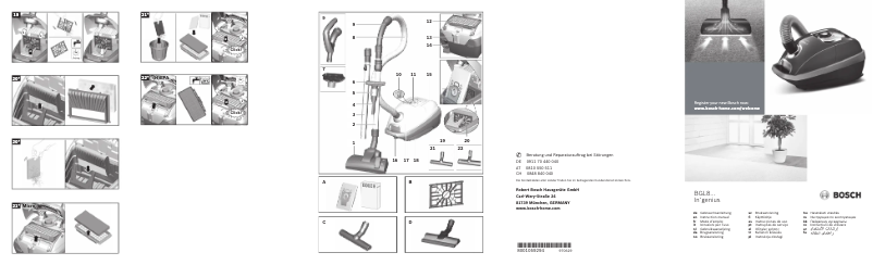 First page image of the manual for In'genius BGL8507