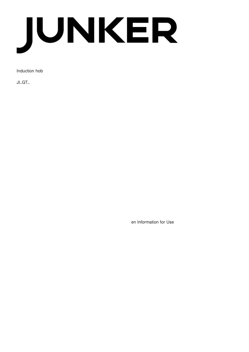 Image de la première page du manuel de l'appareil JI36GT58