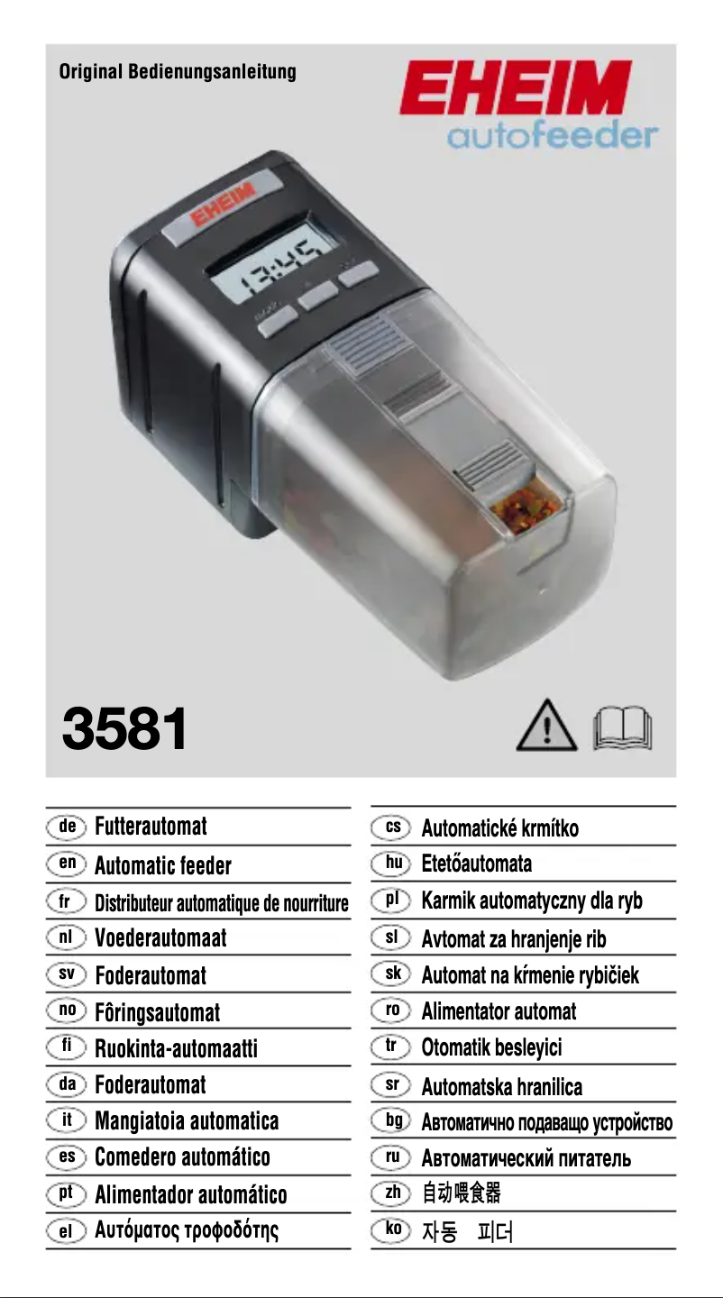 Image de la première page du manuel de l'appareil Autofeeder 3581