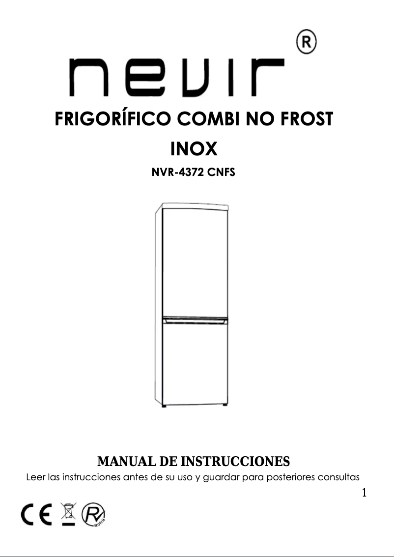 Page 1 de la notice Manuel utilisateur Nevir NVR-4372 CNFS