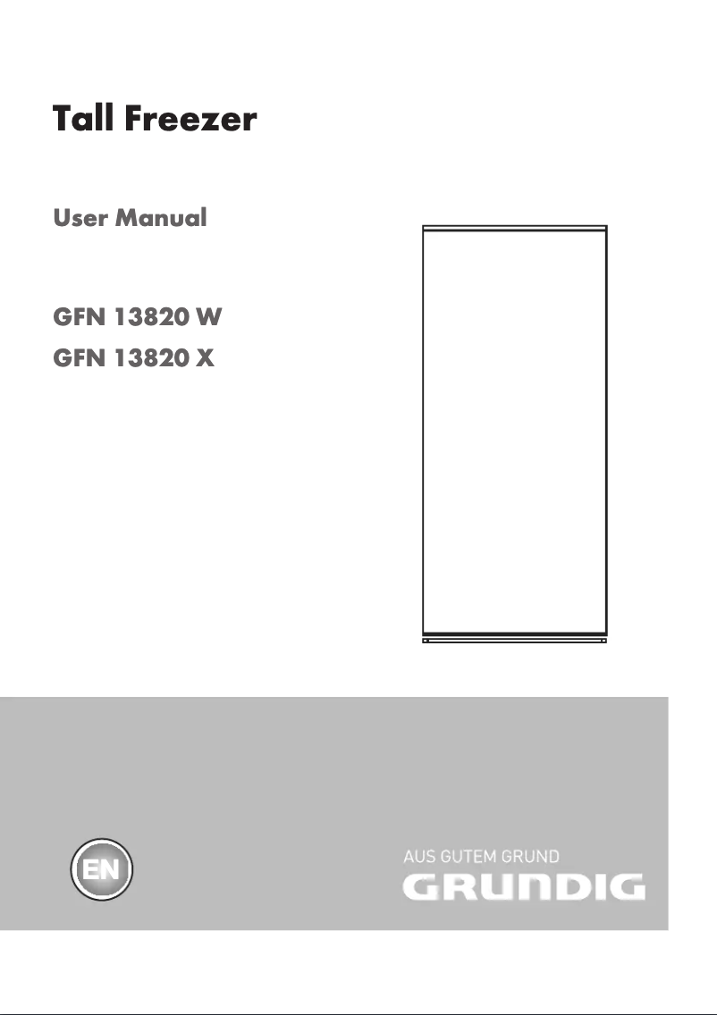 Page n°1 - Manuel utilisateur Grundig GFN 13820 X