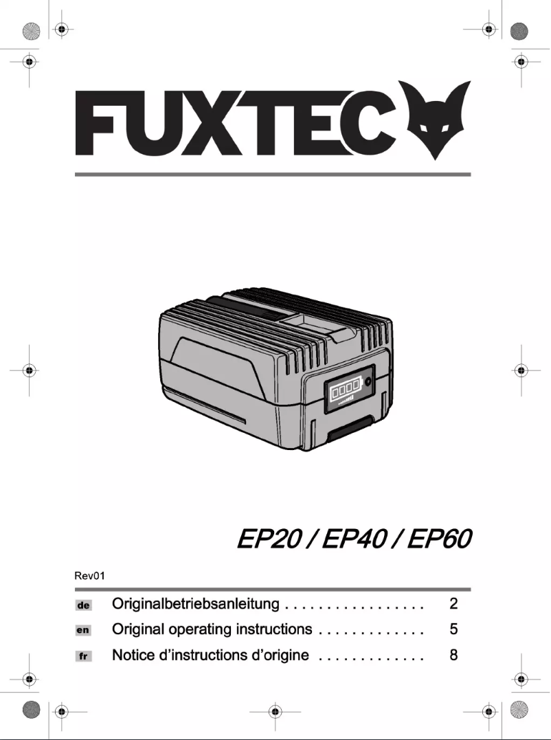 Page n°1 - Manuel utilisateur Fuxtec EP40