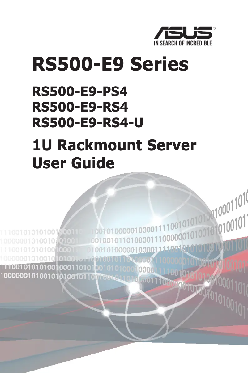 Page 1 de la notice Manuel utilisateur Asus RS500-E9-RS4-U