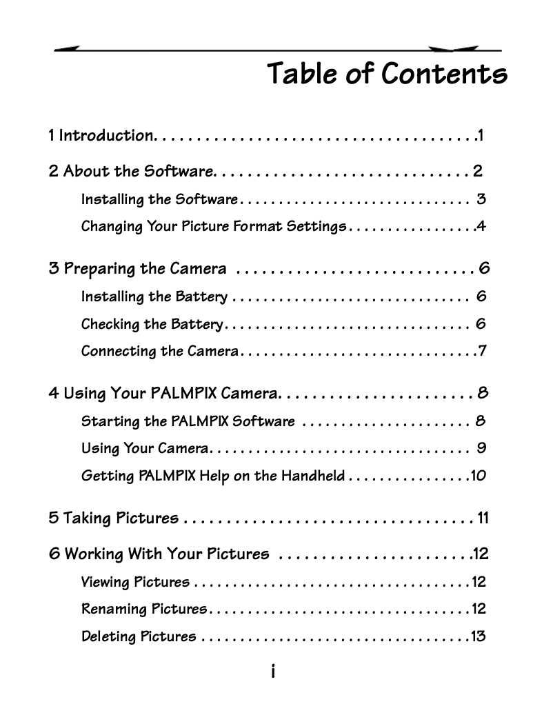 Page n°1 - Manuel utilisateur Kodak PalmPix Palm M100