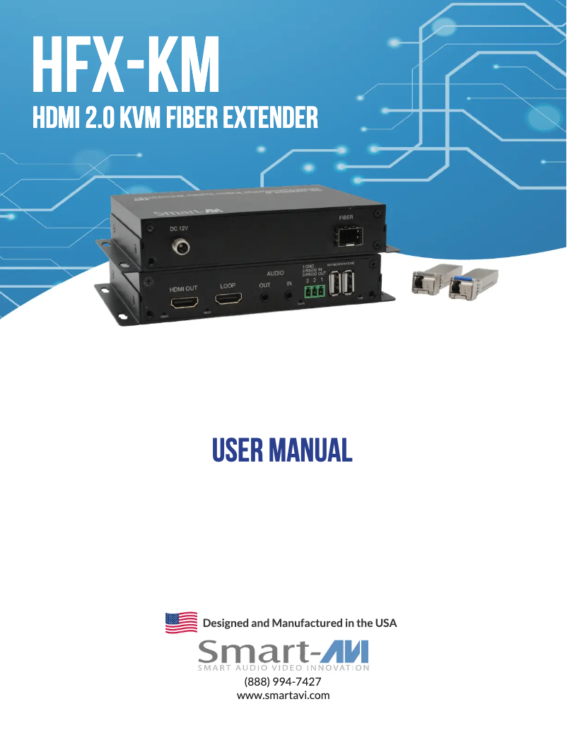 Image de la première page du manuel de l'appareil HFX-KM