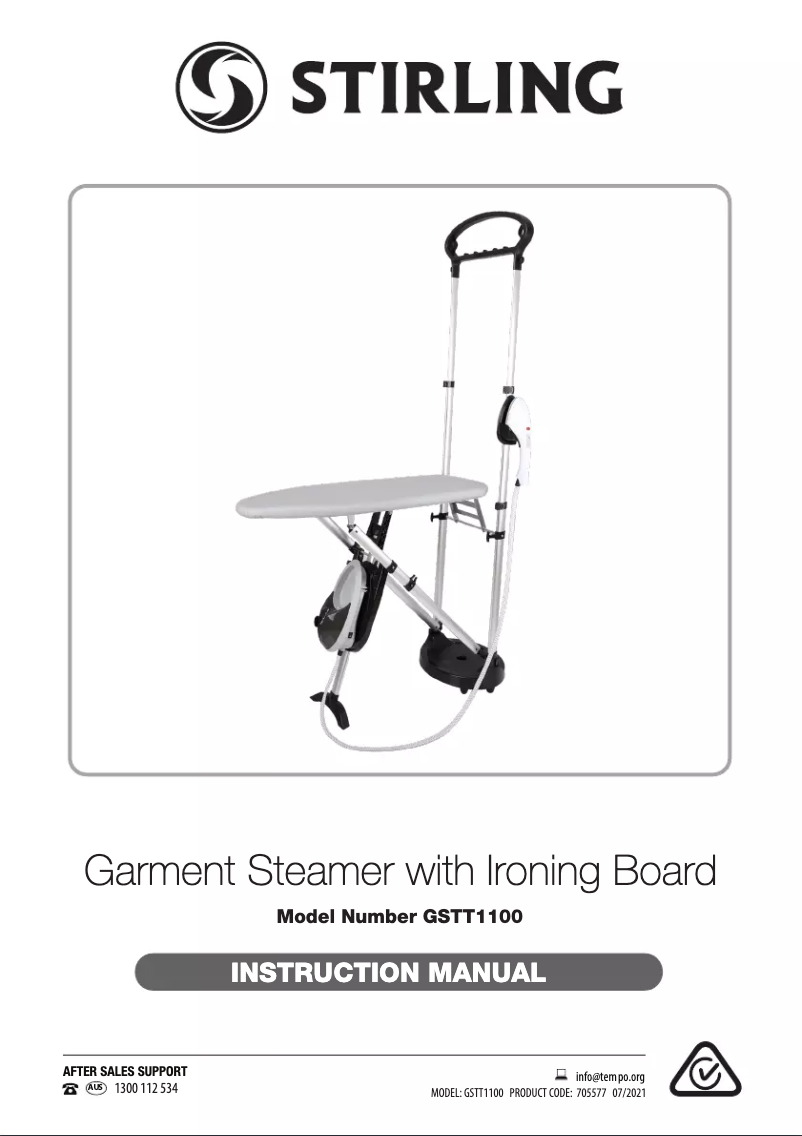 Page 1 de la notice Manuel utilisateur Stirling GSTT1100