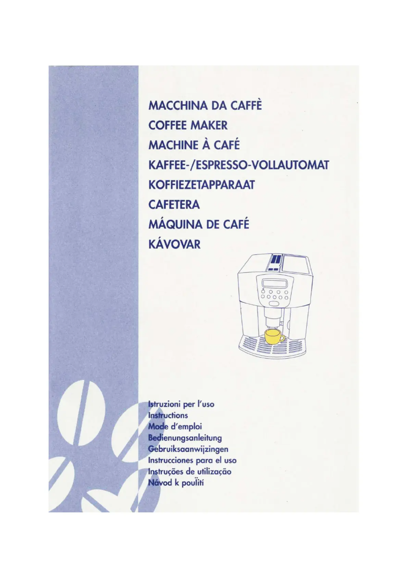 Page n°1 - Manuel utilisateur DeLonghi EAM 450