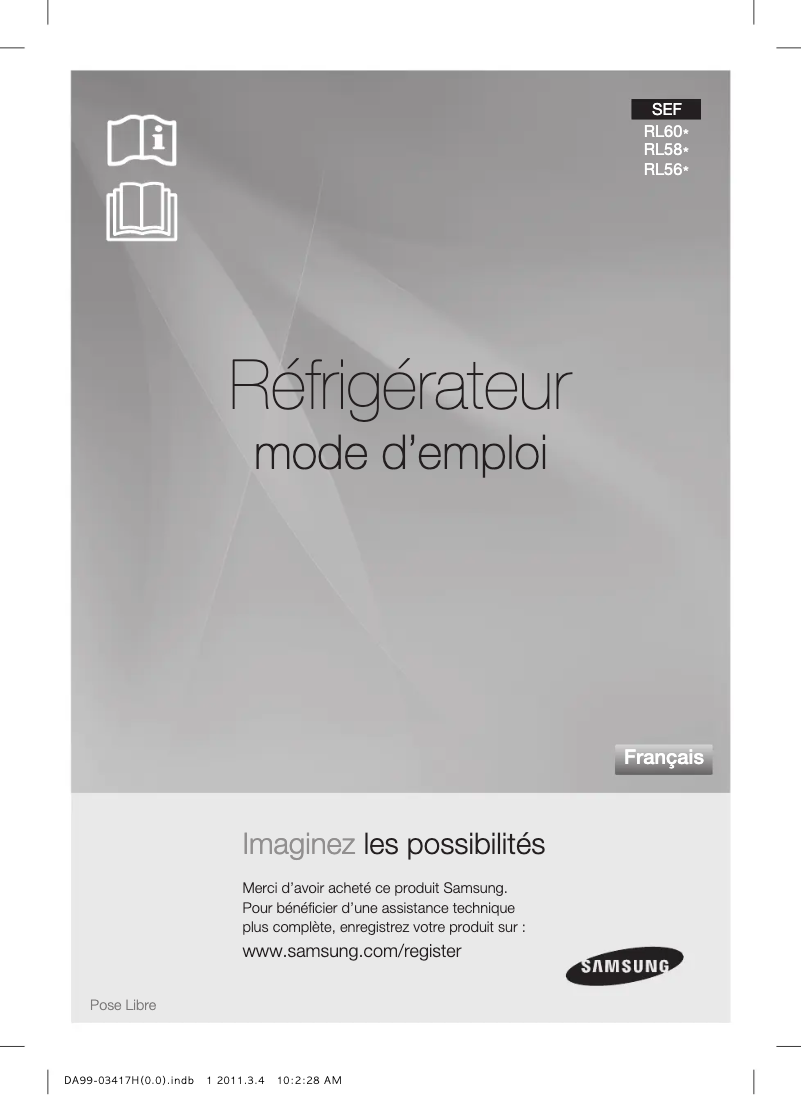 Image de la première page du manuel de l'appareil RL58