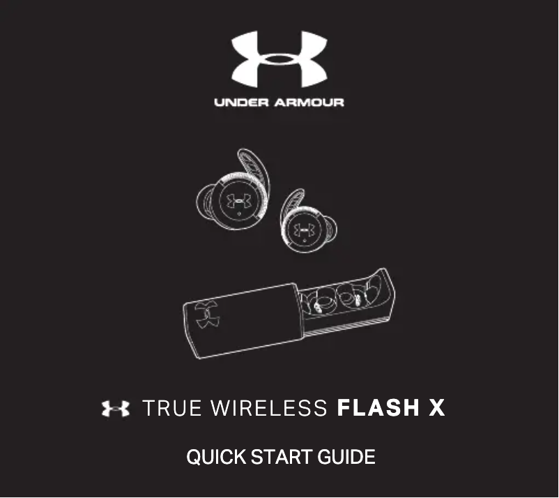 Page 1 de la notice Manuel utilisateur JBL Under Armour True Wireless Flash X