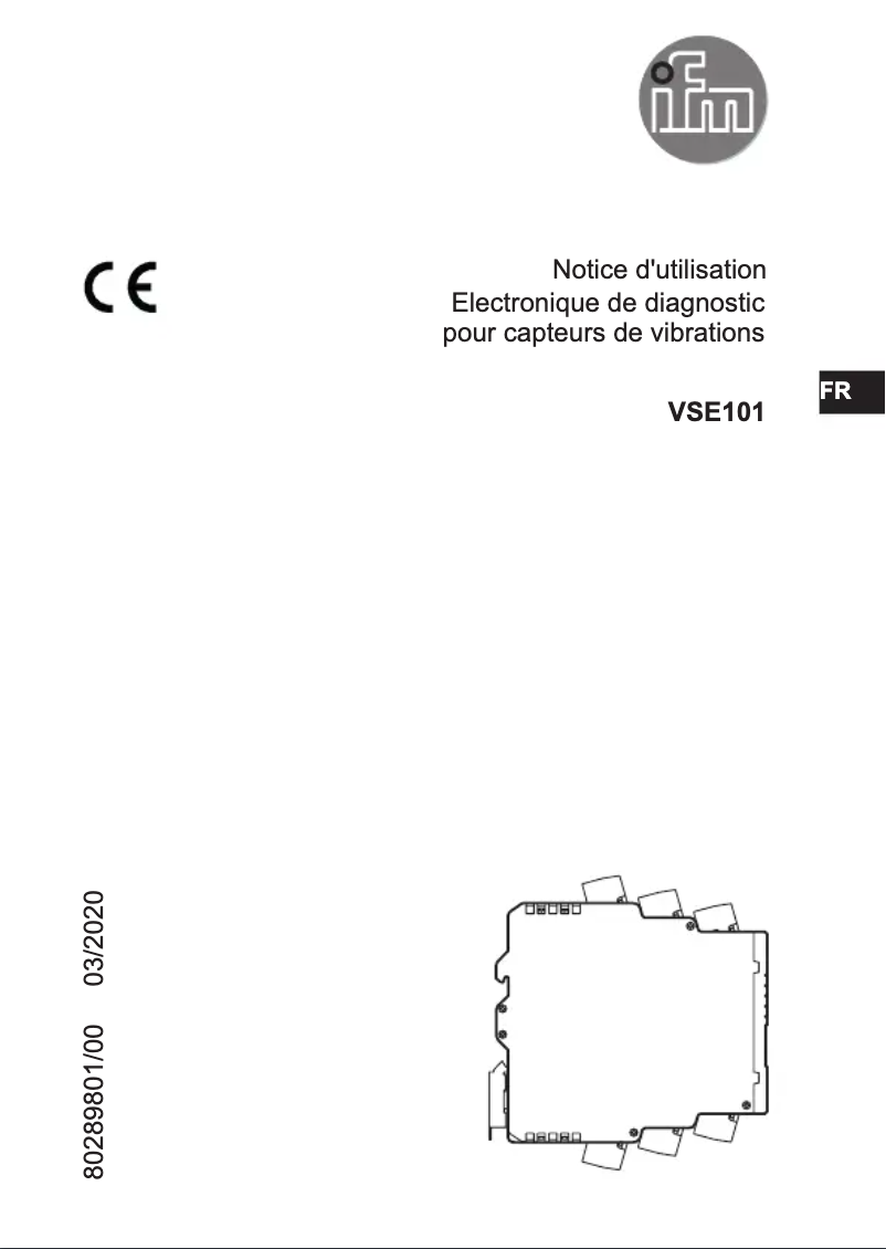 Page n°1 - Manuel utilisateur IFM VSE101