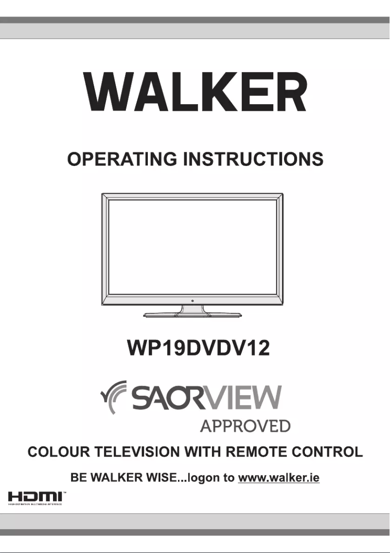 Página 1 del manual Manual de usuario Walker WP19DVDV12