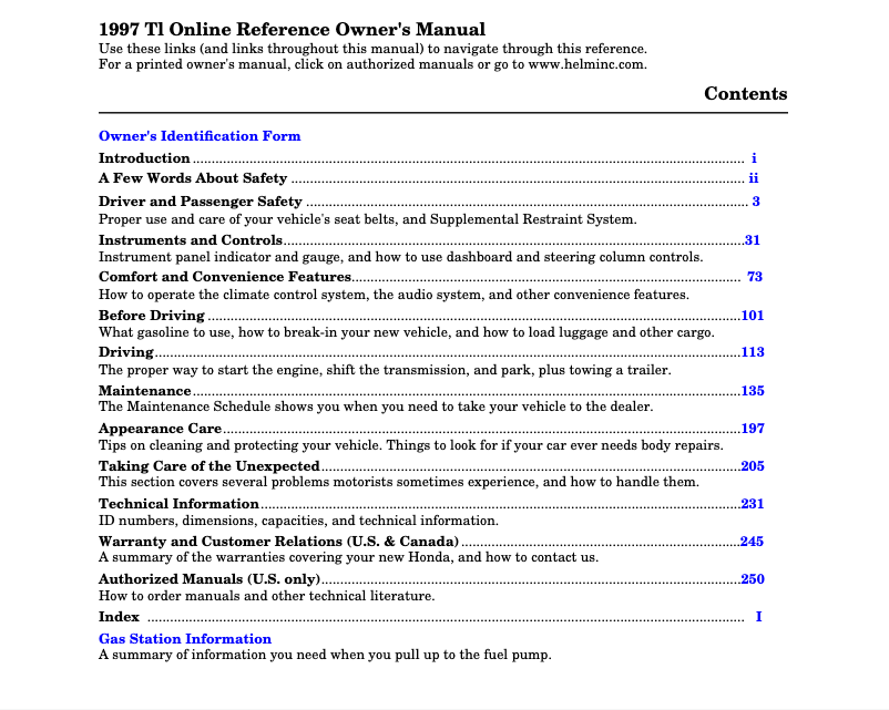 Image de la première page du manuel de l'appareil TL (1997)