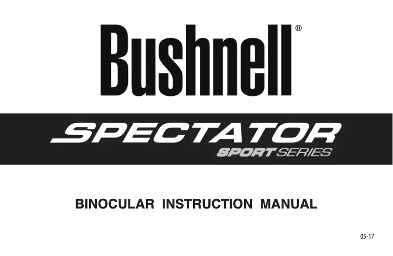 Page 1 of the manual User Manual Bushnell Spectator Sport 10x40