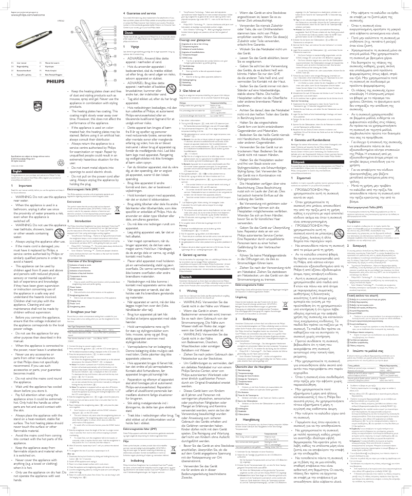 Image de la première page du manuel de l'appareil ActiveCare HP8362