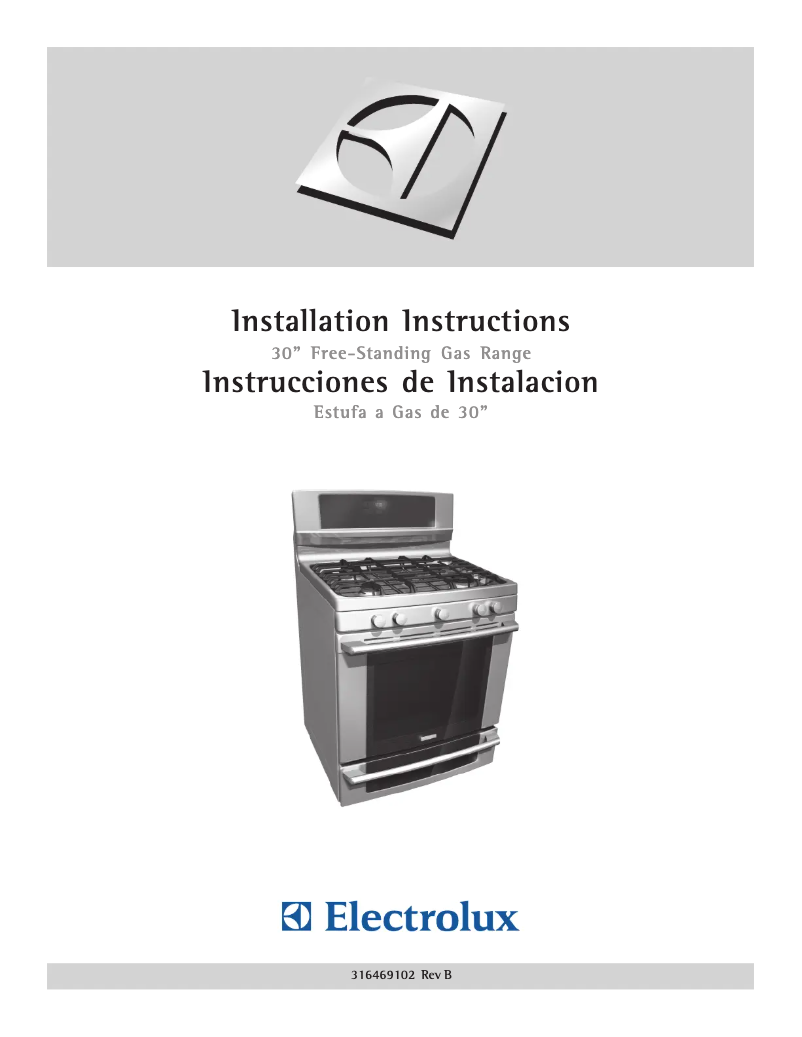 Page 1 de la notice Guide d'installation Electrolux EW30GF65GW