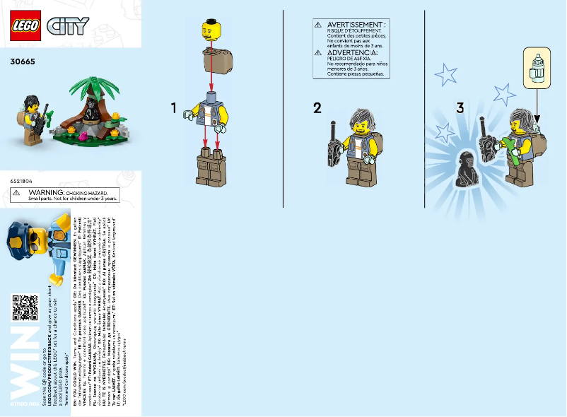 Page 1 de la notice Manuel utilisateur Lego City 30665