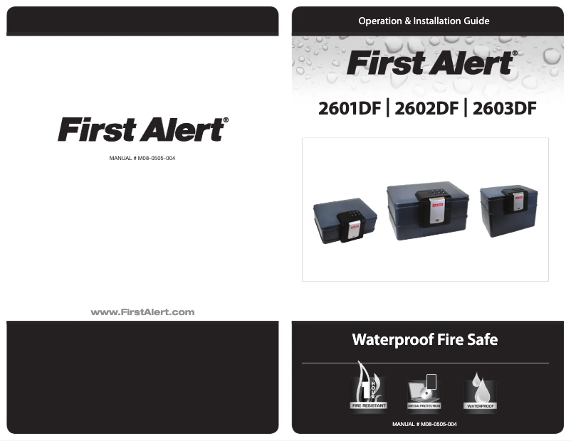 Page n°1 - Manuel utilisateur First Alert 2602DF