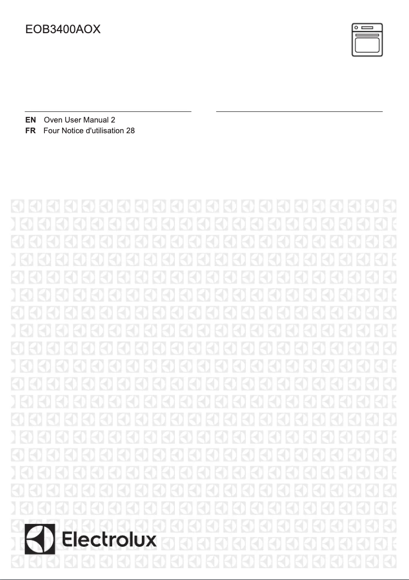 Page 1 de la notice Manuel utilisateur Electrolux EOB3400AOX