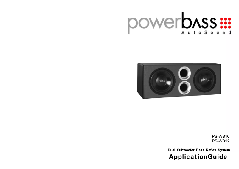Page 1 de la notice Manuel utilisateur PowerBass PS-WB12