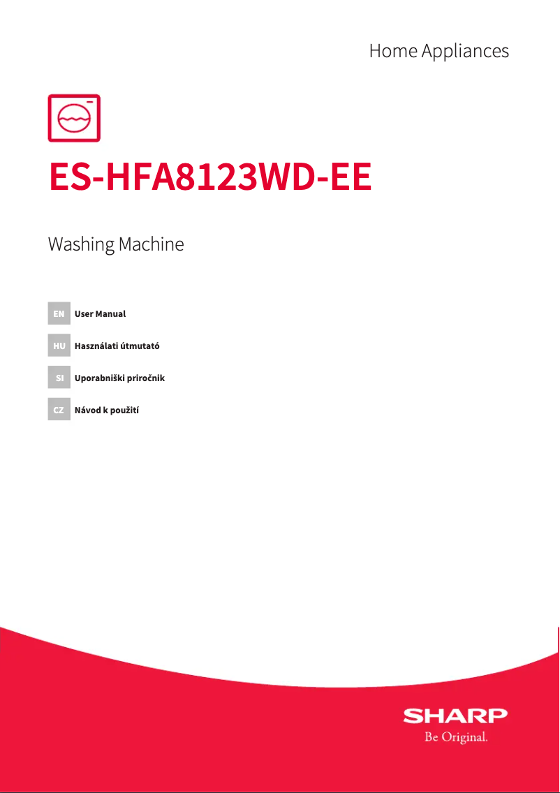 Image de la première page du manuel de l'appareil ES-HFA8123WD-EE