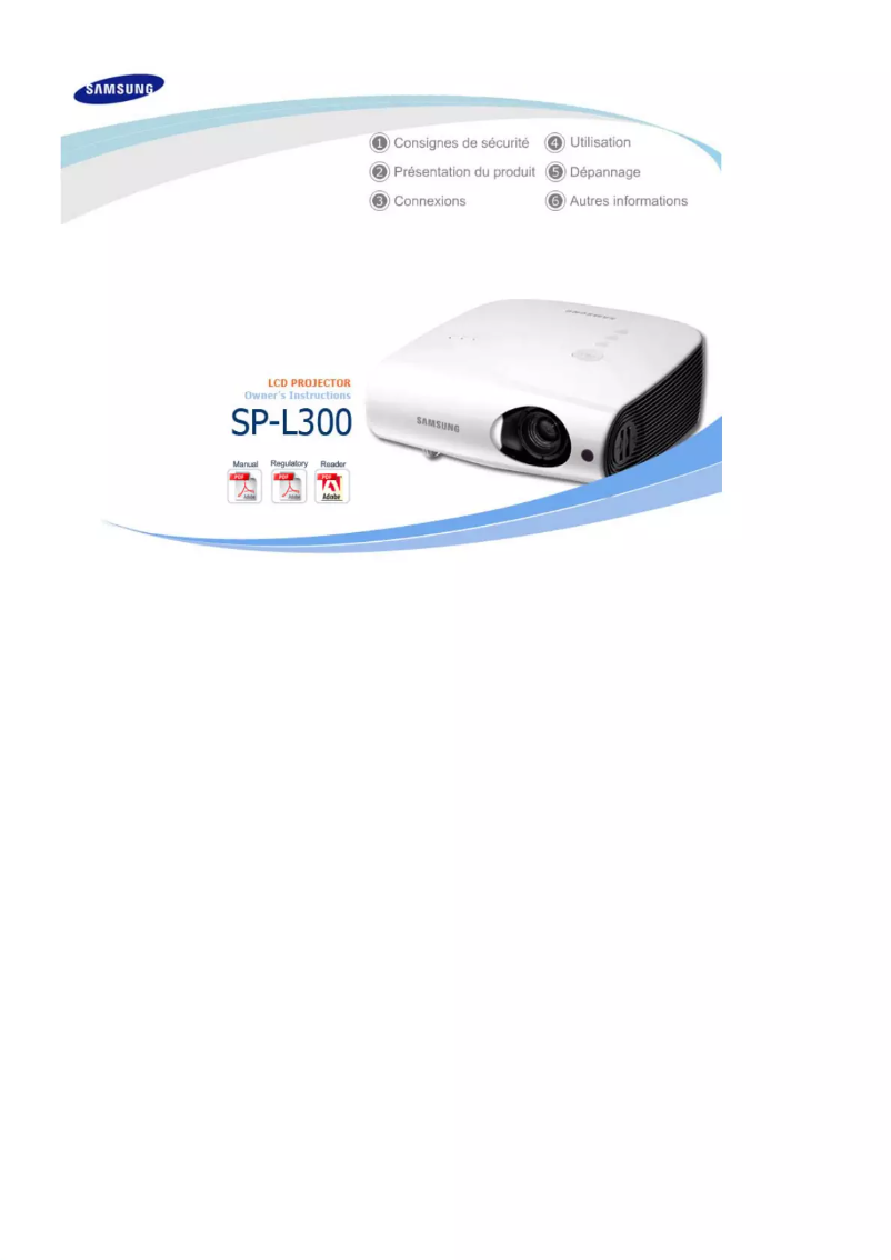 Page n°1 - Manuel utilisateur Samsung SP-L300