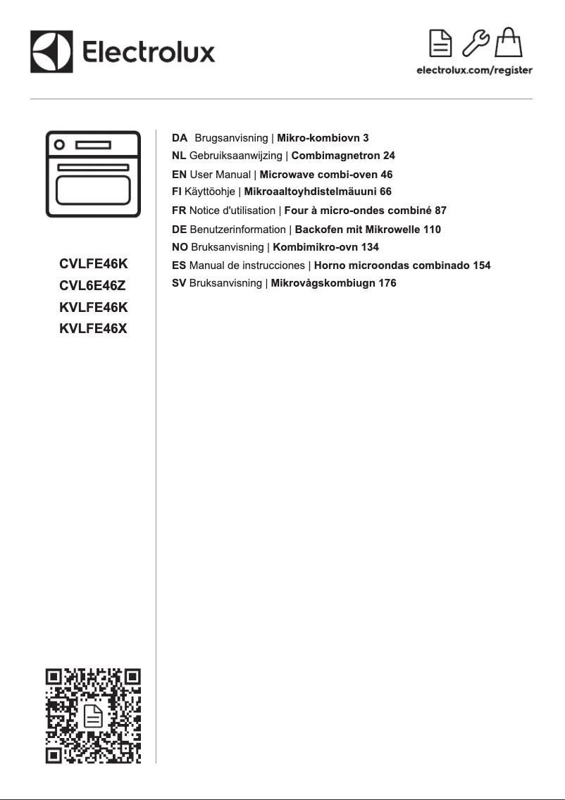 Page 1 de la notice Manuel utilisateur Electrolux CVL6E46Z